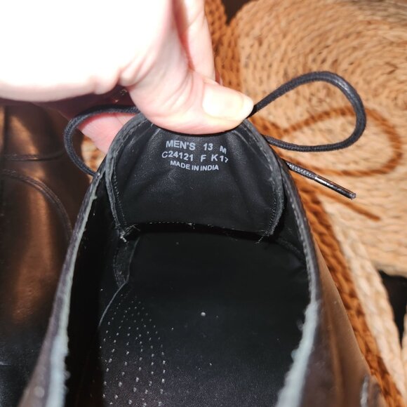 Men\'s Cole Haan Black Leather Oxford Dress Shoes with Cap Toe Design Size 13 main image 8